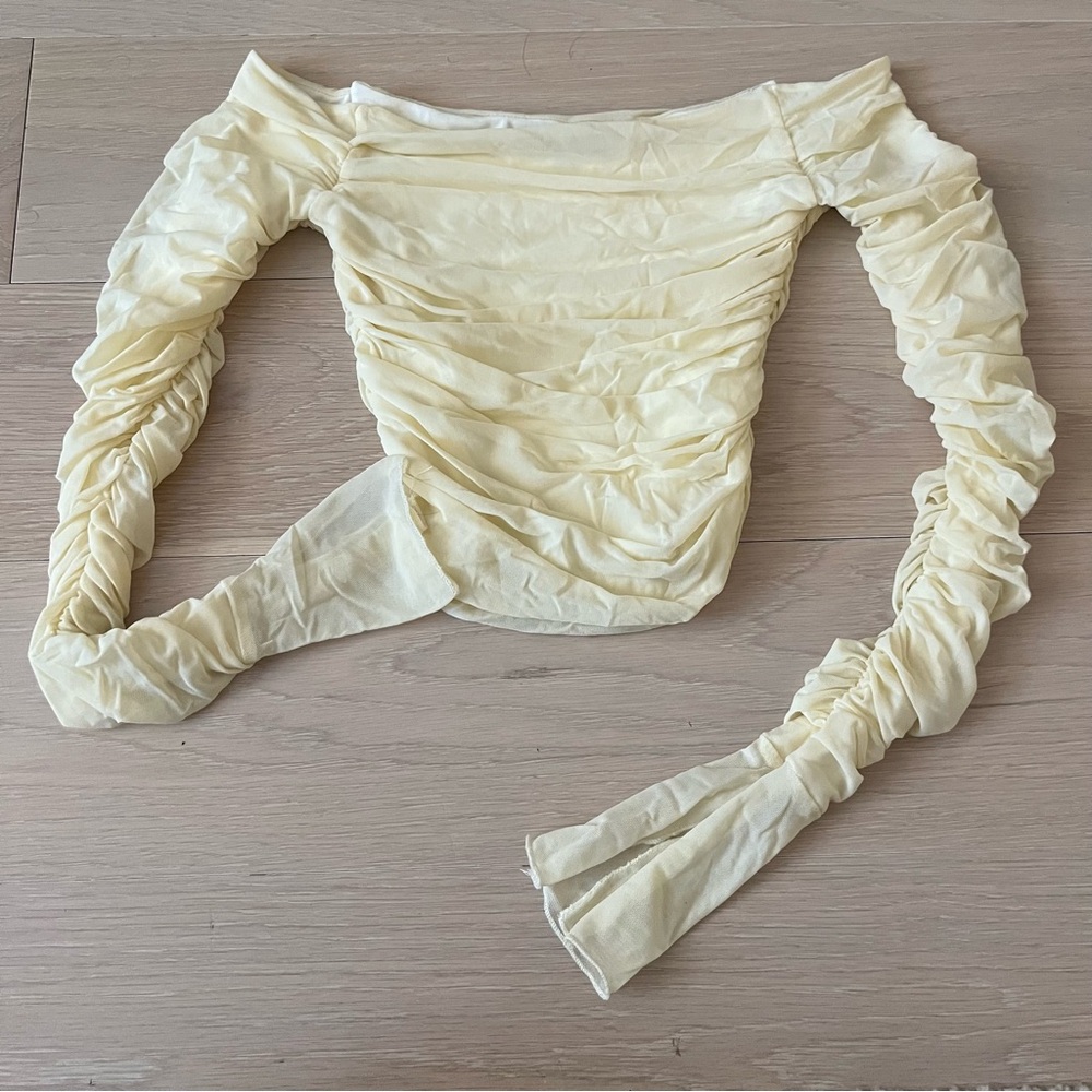 Ruched Off the Shoulder Top